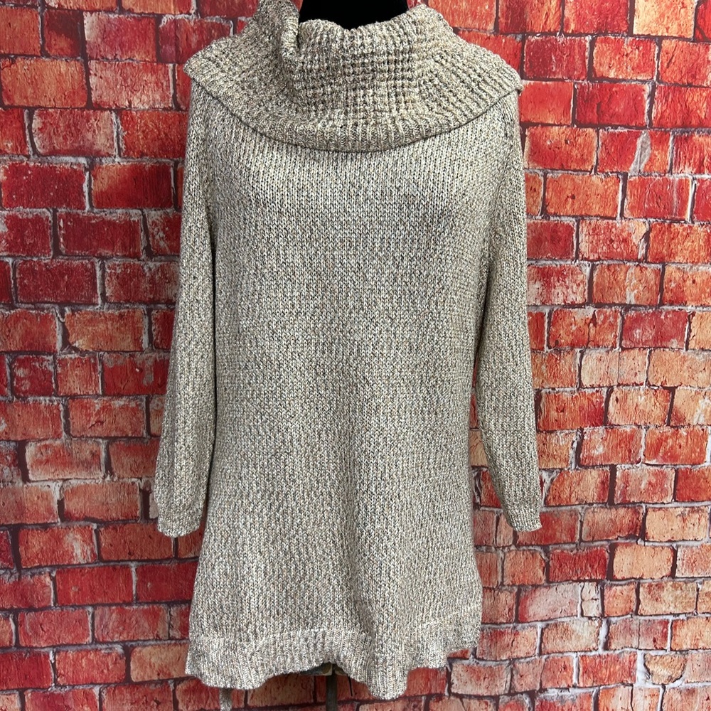New York‎ & Company Metallic Cowl Neck Sweater